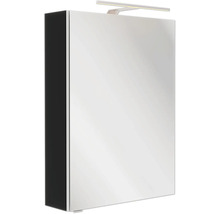 Spiegelschrank FACKELMANN SBC rechts 50 x 15,3 x 68 cm schwarz matt 1-türig LED IP 20
