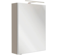 Spiegelschrank FACKELMANN SBC rechts 50 x 15,3 x 68 cm cubanit grey 1-türig LED IP 20
