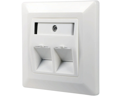 Netzwerkdose mit zwei Anschlüssen