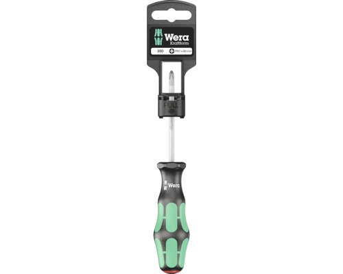 Tournevis Wera avec tête Phillips, taille PH1 x 80 mm