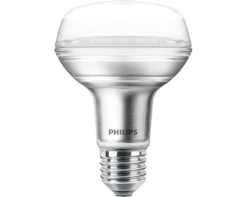 Ampoule LED à réflecteur R80 transparent E27/4W(60W) 345 lm 2700 K blanc chaud