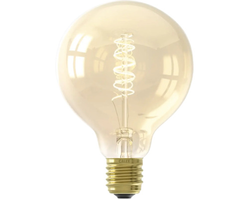 LED Globelampe dimmbar G95 E27 3,8W(25) 250 lm 2100 K gold warmweiß Calex Spiral Filament Calex Globe Leuchtmittel mit Glühfaden