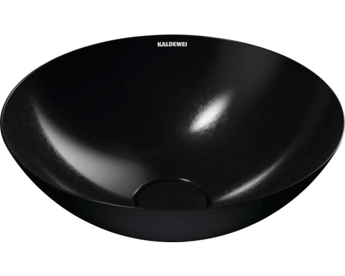 Lavabo à poser KALDEWEI AVELLINO 36 x 36 cm noir brillant emaillé avec revêtement 912106003701