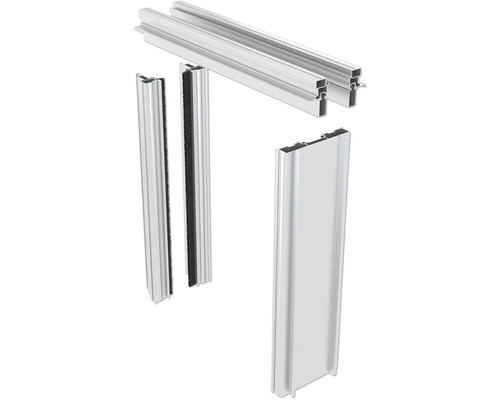 Knauf Pocket Kit EASY chambranle de finition aluminium pour vantaux de portes en bois (CW 75 mm)