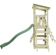Holzspielturm mit Rutsche und Leiter für den Garten
