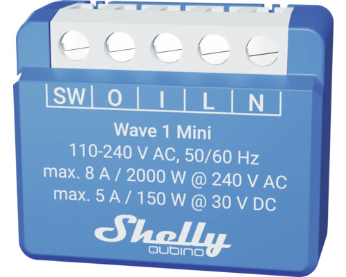 Interrupteur monocanal Shelly Qubino Wave 1 Mini Z-Wave 8A