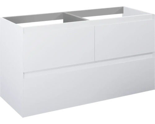 Meuble sous vasque Jungborn DECEM lxhxp 120x63,5x45,8 cm blanc mat