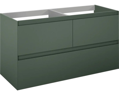 Jungborn Waschtischunterschrank DECEM BxHxT 120x63,5x45,8 cm forest grün matt Waschtischunterschrank mit zwei Schubladen