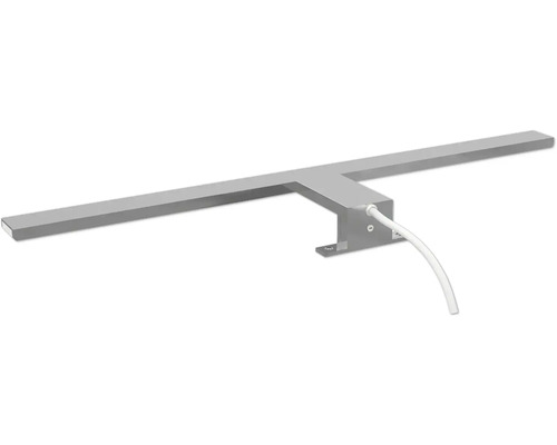 Luminaire de miroir LED argenté avec câble