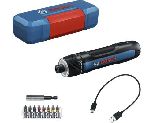 Visseuse sans fil Bosch Professional Bosch GO 3, y compris kit d'embouts et câble de charge