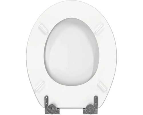 Toilettendeckel aus Kunststoff mit Metallbefestigung