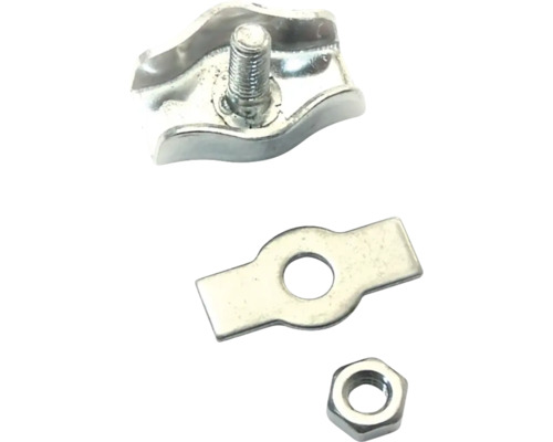 Serre-câble avec vis, plaque et écrou