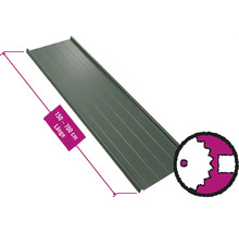 PRECIT Trapezplatte für Dach mit Antikondensationsvlies W33LV Nadelgrün RAL 6020 Fix-Breite 548 mm x Stärke 0,63 mm (Meterware ab 150 bis max. 700 cm)