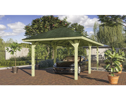 Pavillon Karibu Classic Achtrup 2 set 265x517 cm traité en autoclave par imprégnation