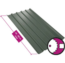 PRECIT Trapezplatte für Dach mit Antikondensationsvlies W35LV Nadelgrün RAL 6020 Fix-Breite 1070 mm x Stärke 0,75 mm (Meterware ab 150 bis max. 900 cm)