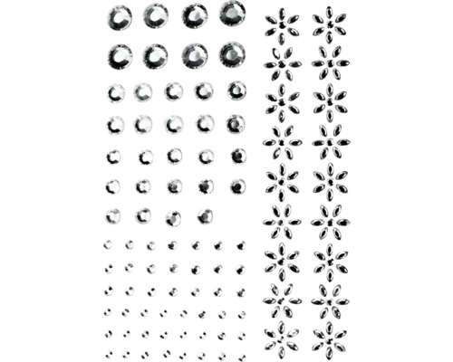 P&D Crystal assortiert selbstklebend