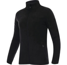 Veste polaire noire avec fermeture éclair intégrale
