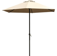 Gartenschirm mit schwarzem Gestell