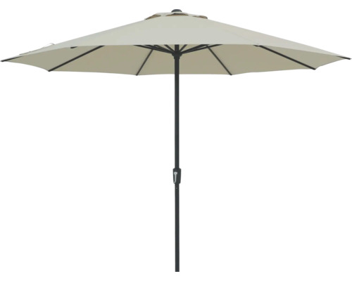 Tissu de rechange pour parasol Soluna 10612153 Nancy 350 cm écru Parasol de jardin avec mât et housse