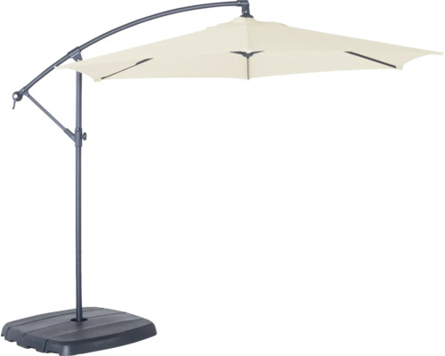 Parasol déporté avec support pour le jardin