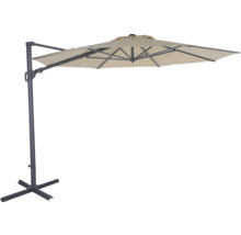 Parasol déporté avec support pour le jardin