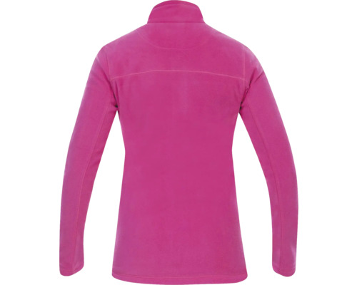 Rückansicht einer Fleecejacke mit Reissverschluss für Damen