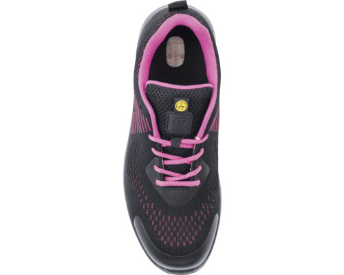 Schwarzer Arbeitsschuh mit Schnürsenkeln