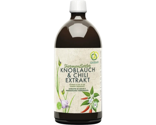 Fortifiant pour plantes extrait d'ail et de piment concentré fermenté 1 l