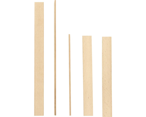 Tasseaux en bois de différentes tailles