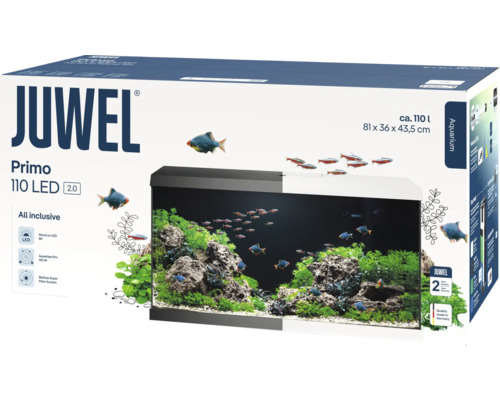 Emballage Aquarium Juwel Primo 110 LED, environ 110 litres, 81x36x43,5 centimètres