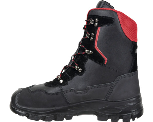 Chaussure montante à lacets noire pour homme avec bout renforcé