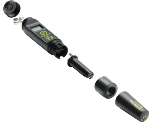 EC TDS Temperatur Messgerät mit Zubehörteilen.