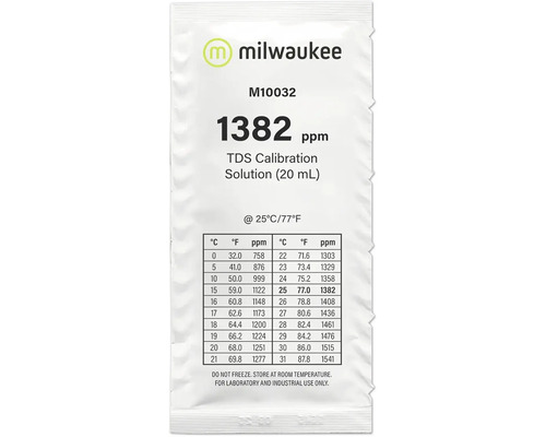 Lösung Aquarium Milwaukee M10032B TDS Kalibrierlösung 1332 ppm (25 x 20 ml) Wasseranalyse