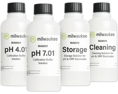 Lösung Aquarium Milwaukee pH-Start pH Startpaket Kalibrierlösungen Wasseranalyse je Flasche 230 ml