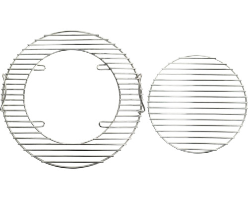 Deux grilles de barbecue en métal