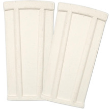 Deux panneaux de socle en plastique