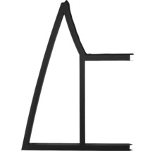 Cadre métallique noir en forme de maison