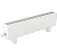 Radiateur plat blanc avec vanne thermostatique