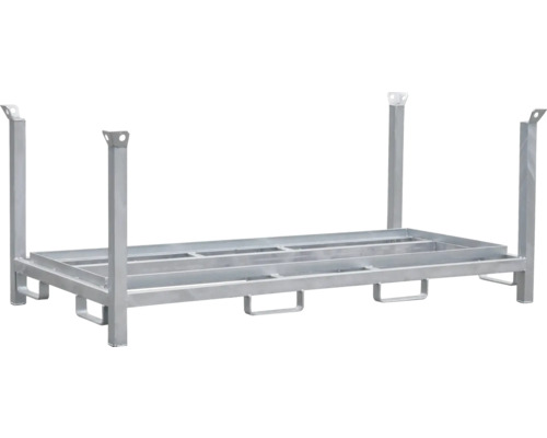 Lager- und Transportpalette für 30 Fußplatten kombinierbar mit Absperrschrankengitter 2250 mm x 1150 mm x 875 mm