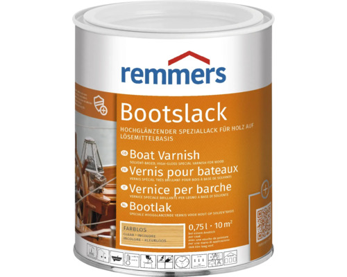 Laque à bateaux Remmers incolore 750 ml