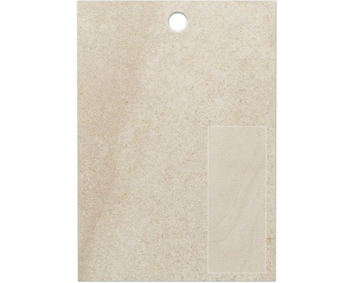 Petite plaque d'échantillon DecoDesign pour panneau mural de douche 105x148 mm grès beige