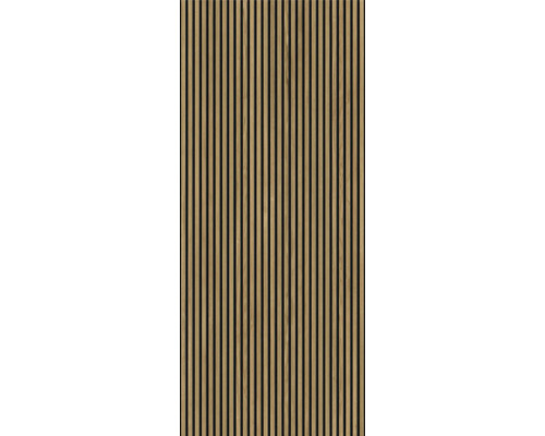 Kunststoffpaneel Element 3D Optik Linio Light Oak 2600 x 375 x 8 mm Holzpaneel mit Lamellenstruktur für Wand- und Deckenverkleidung