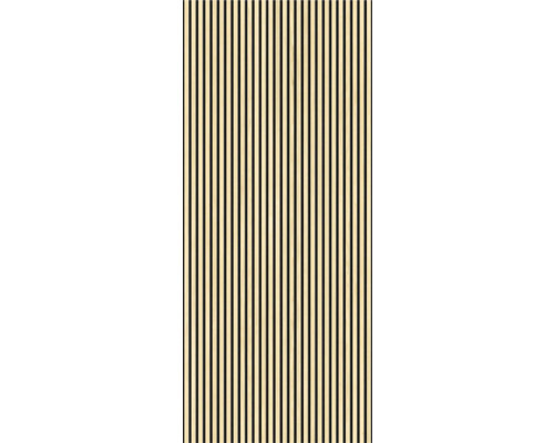 Kunststoffpaneel Element 3D Optik Linio Ash 2600 x 375 x 8 mm Holzpaneel mit vertikalen Lamellen für Wand- und Deckengestaltung