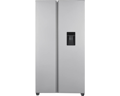 Réfrigérateur combiné argenté avec distributeur d''eau