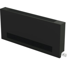 Radiateur noir avec vanne thermostatique