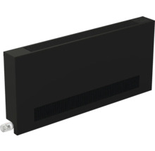 Radiateur noir avec vanne thermostatique