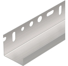 Profilé de finition PROTEKTOR pour isolation de plafond de garage souterrain et de cave 40 mm aluminium naturel 2500 mm x 40 mm x 15 mm x 0,8 mm paquet = 10 pces
