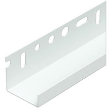 PROTEKTOR Abschlußprofil für Tiefgaragen- und Kellerdeckendämmung 40 mm Aluminium weiß 2500 mm x 40 mm x 15 mm x 0,8 mm Pack = 10 St