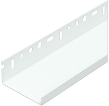 PROTEKTOR Abschlußprofil für Tiefgaragen- und Kellerdeckendämmung 80 mm Aluminium weiß 2500 mm x 40 mm x 15 mm x 0,8 mm Pack = 10 St