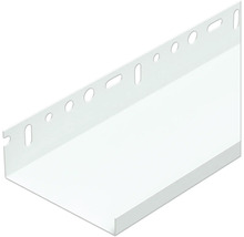 PROTEKTOR Abschlußprofil für Tiefgaragen- und Kellerdeckendämmung 100 mm Aluminium weiß 2500 mm x 40 mm x 15 mm x 0,8 mm Pack = 10 St